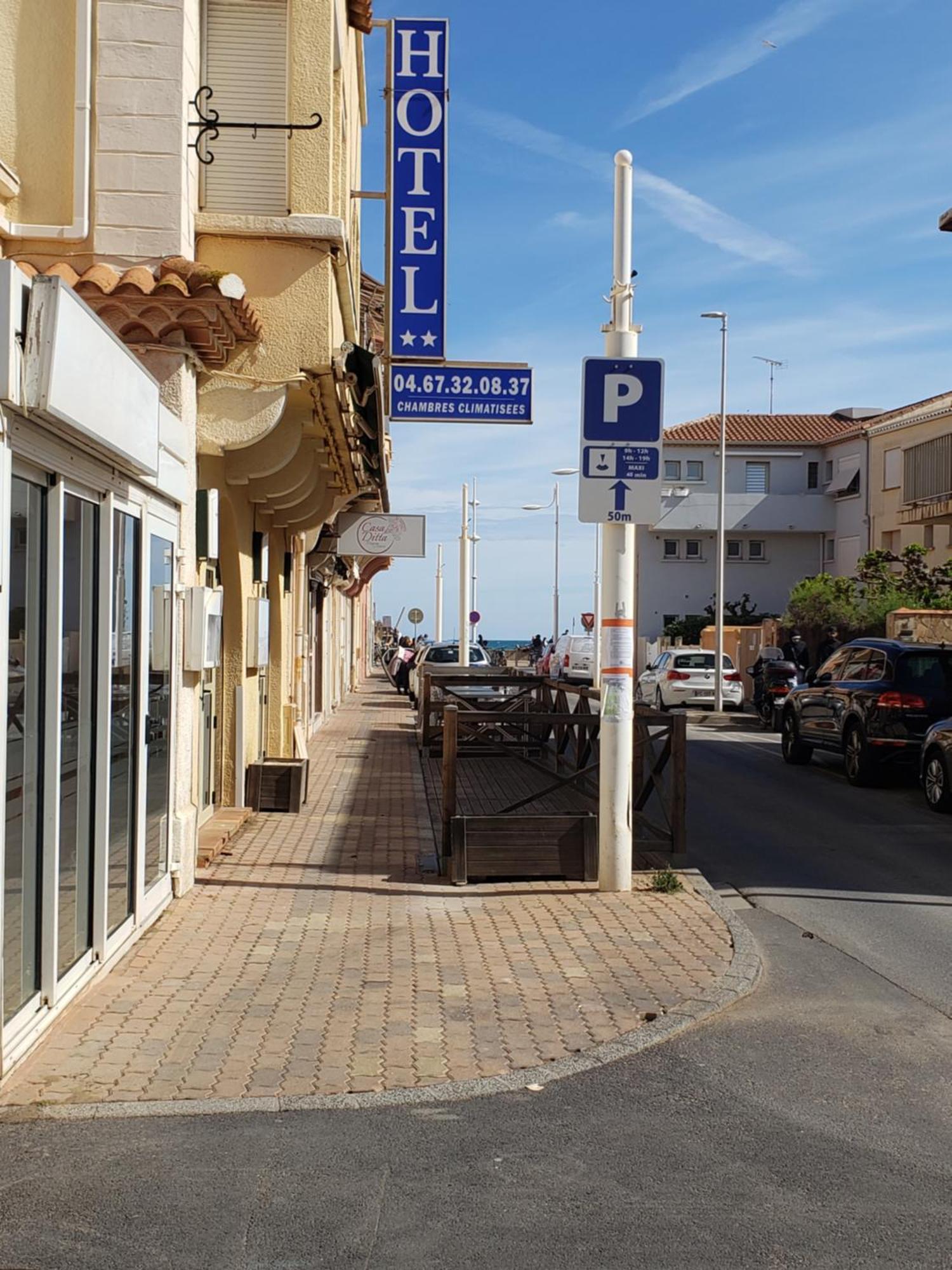 Hotel De La Plage 2 Etoiles Valras-Plage Eksteriør bilde